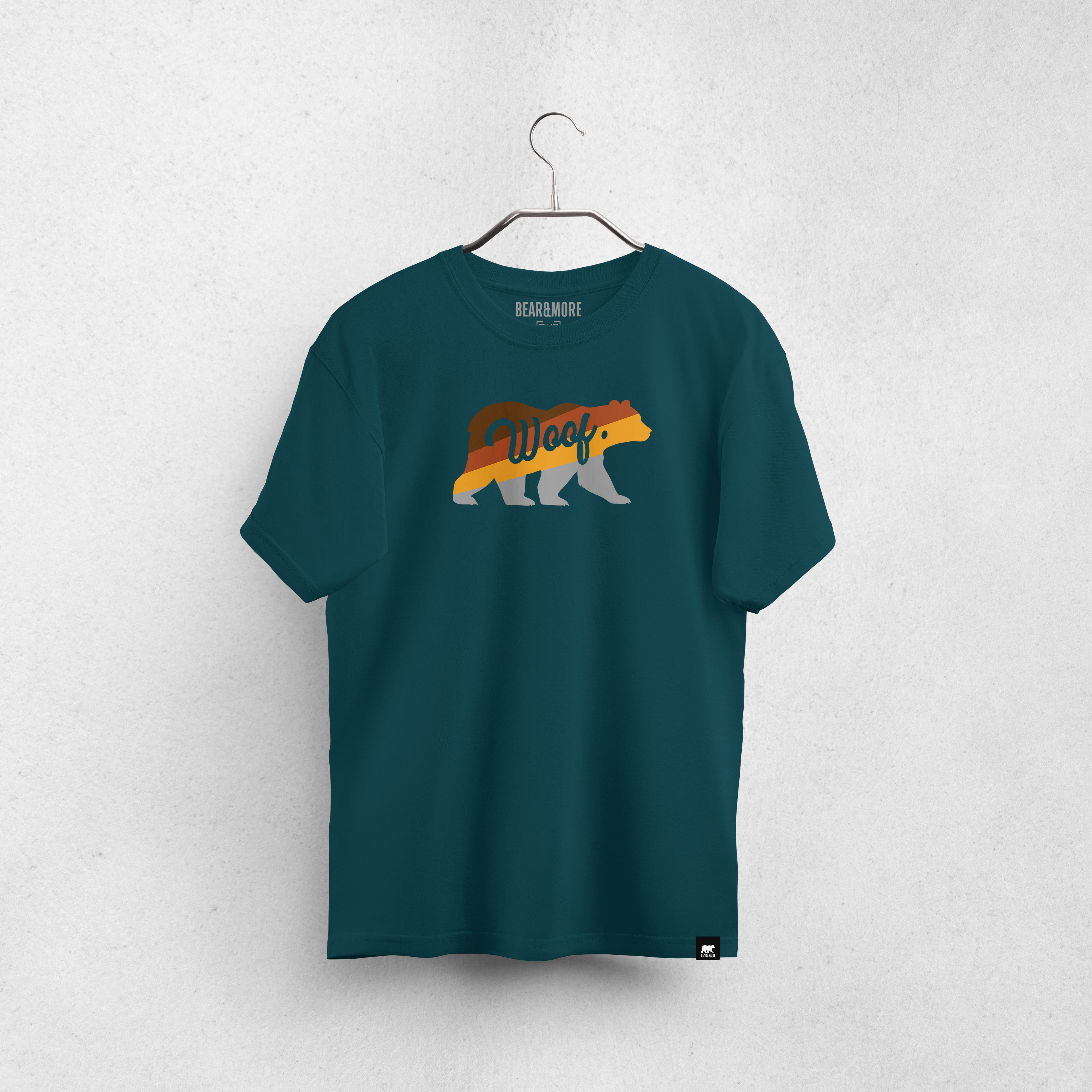Woof in the Bear Renkli T-Shirt