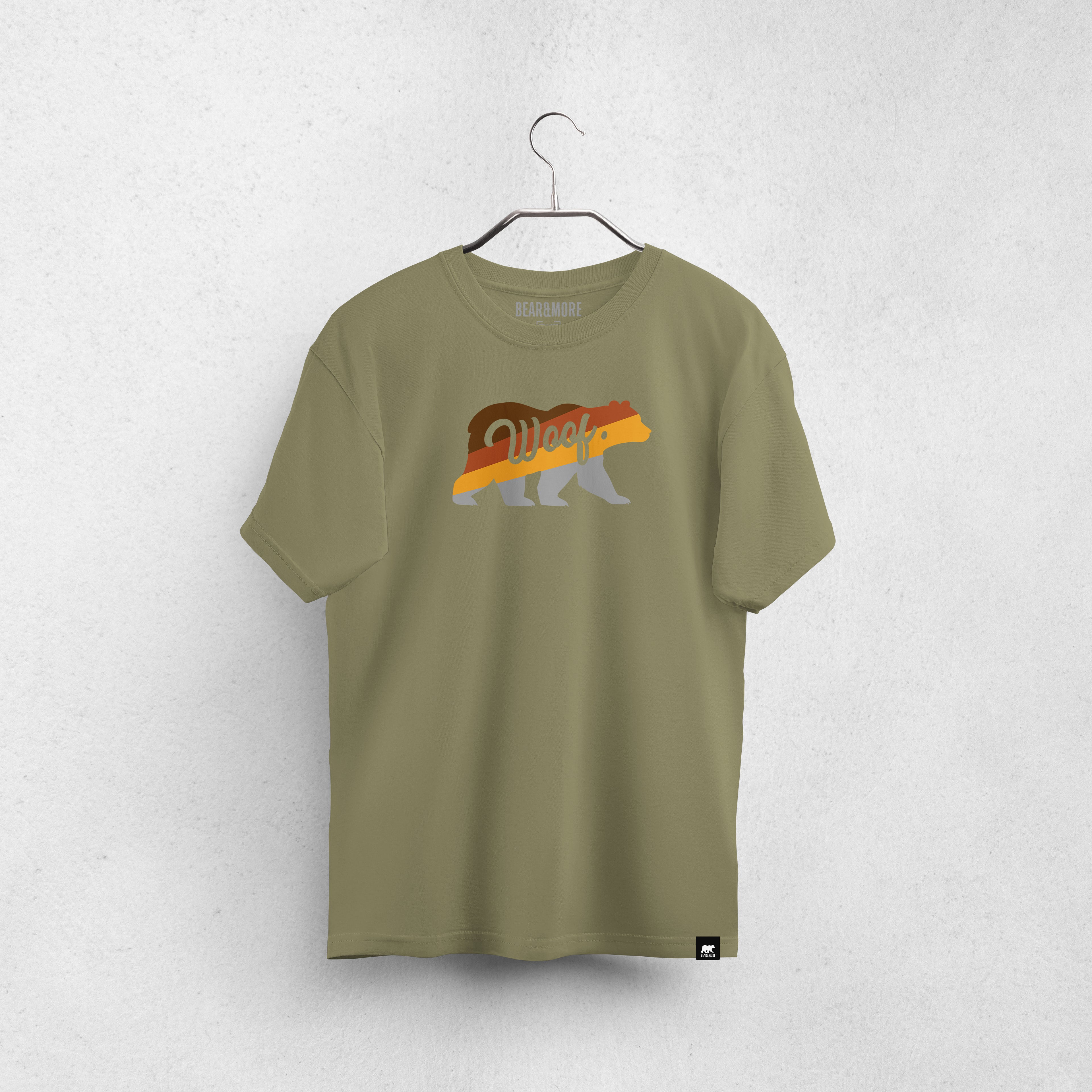 Woof in the Bear Renkli T-Shirt