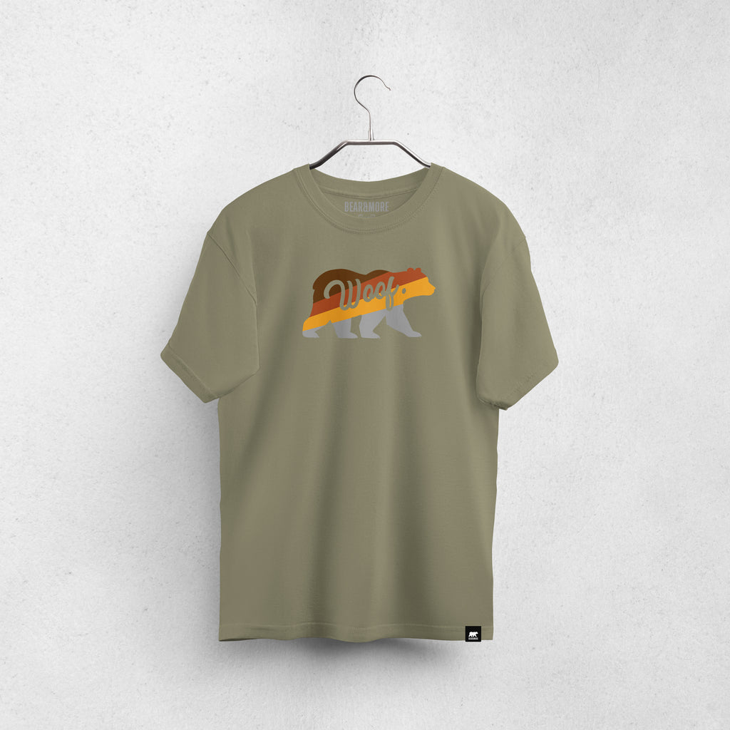 Woof in the Bear Renkli T-Shirt