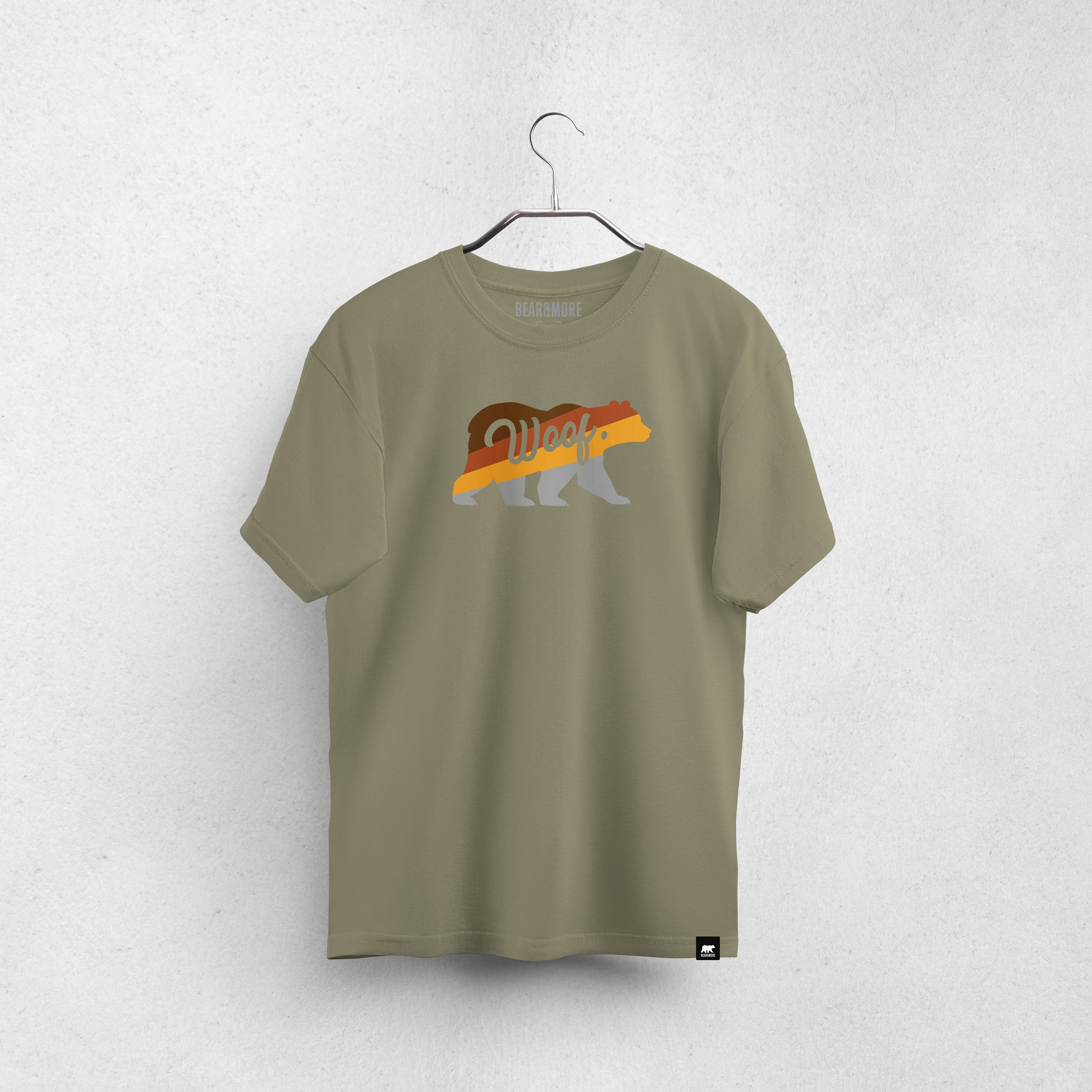 Woof in the Bear Renkli T-Shirt