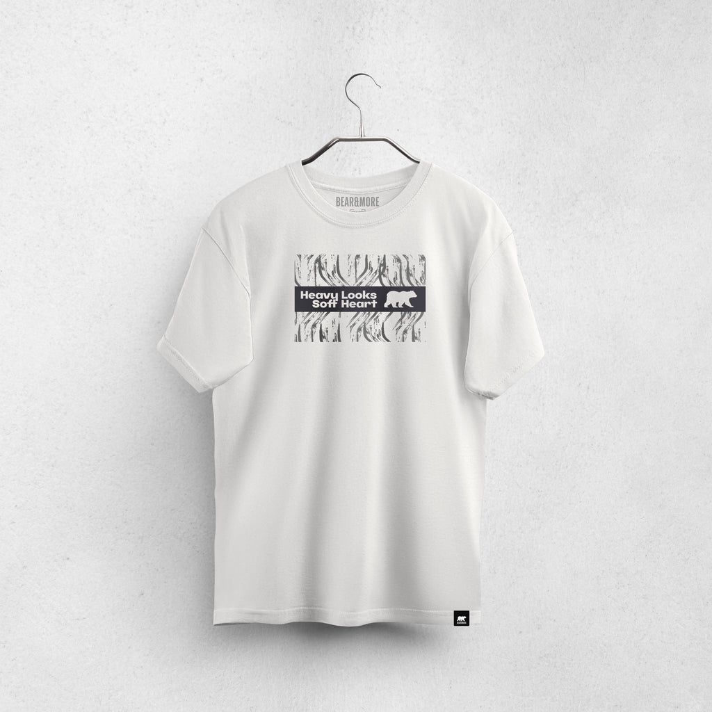 Heavy Looks, Soft Heart Expression T-Shirt Siyah