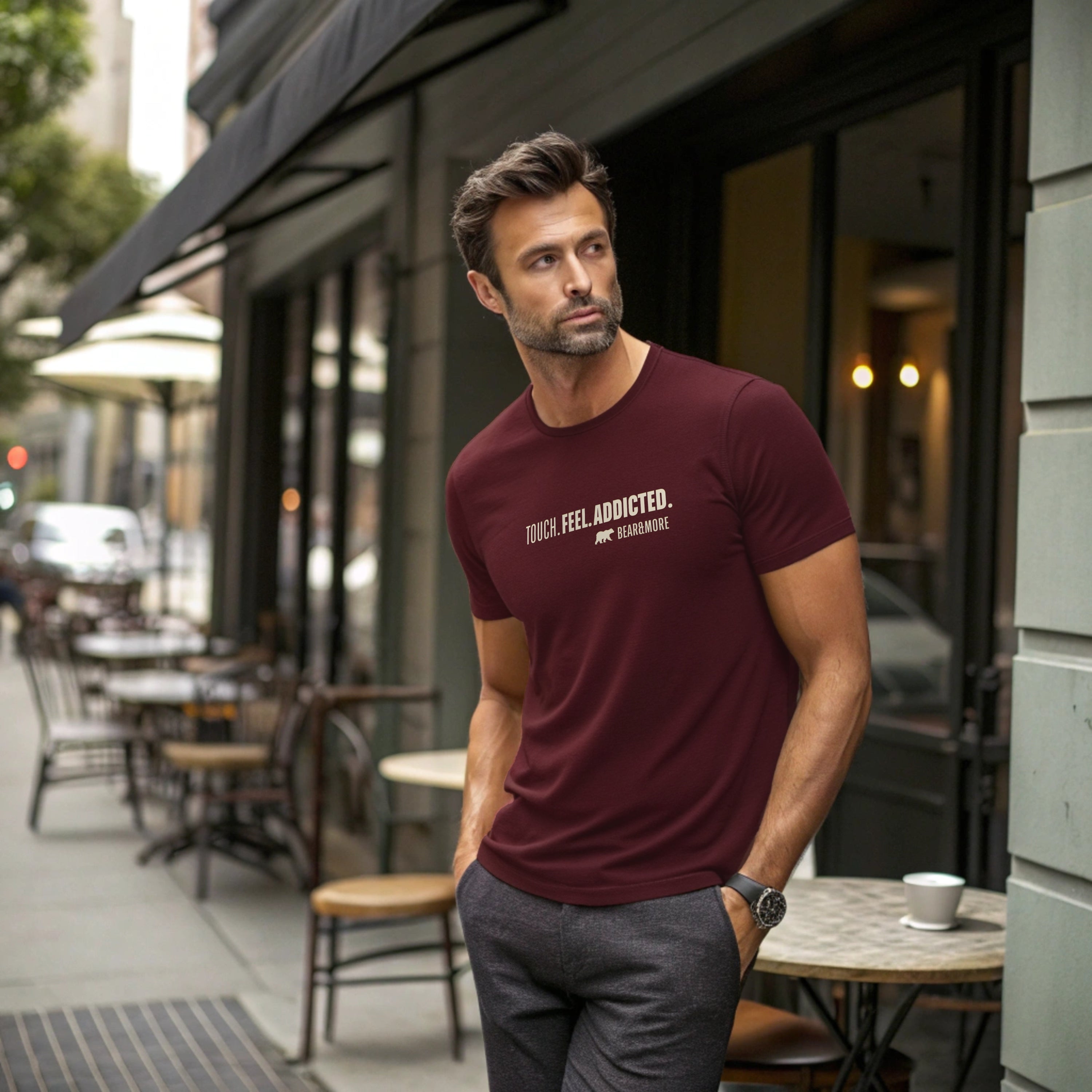 Touch. Feel. Addicted. Expression T-Shirt