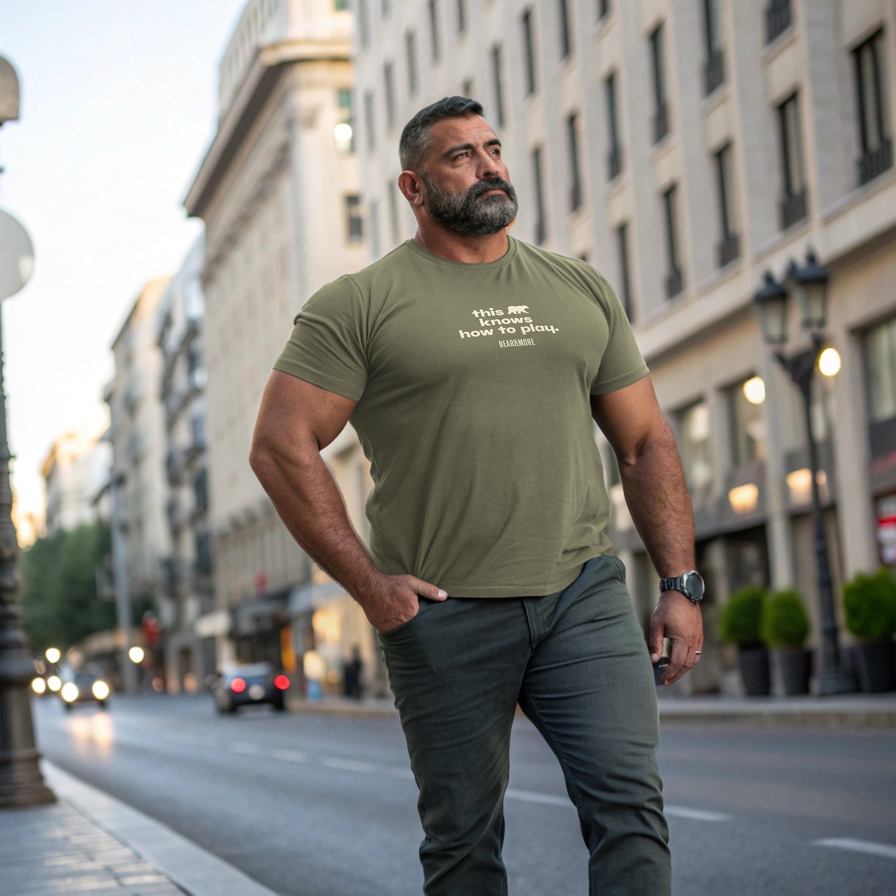 This Bear Knows How To Play. The Expression Collection T-Shirt