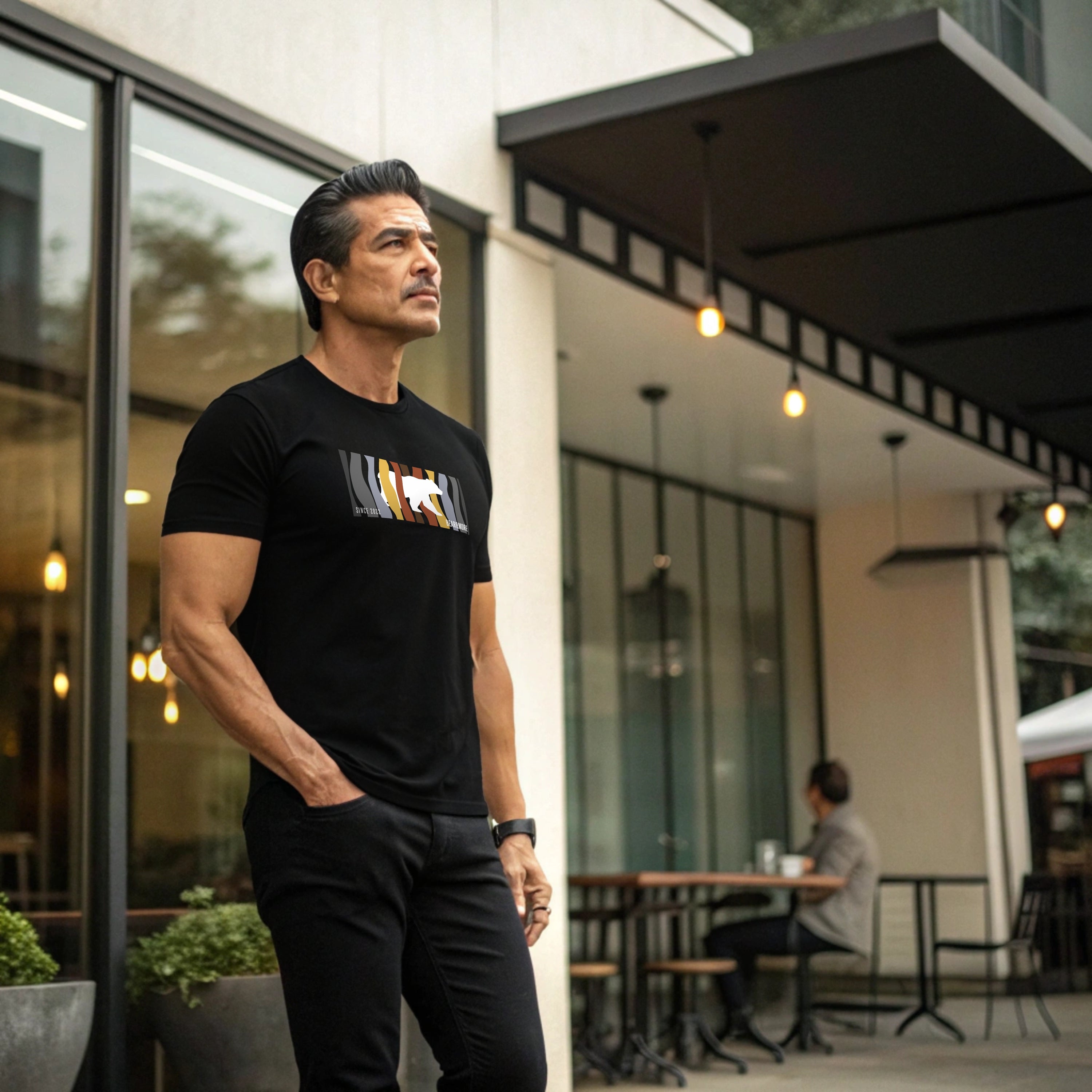 Sabbia Collection Ayılı T-Shirt No1 Siyah